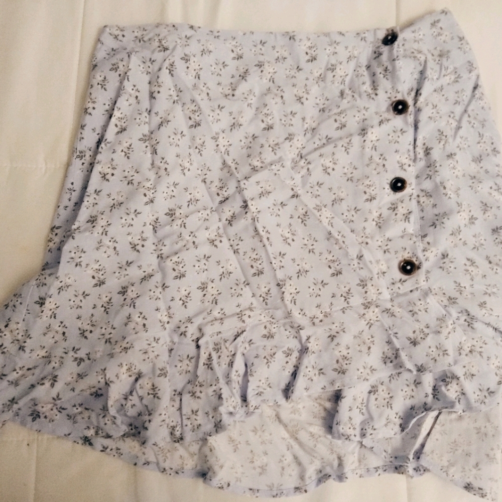 Hollister Ultra High Rise Skirt In Light Blue